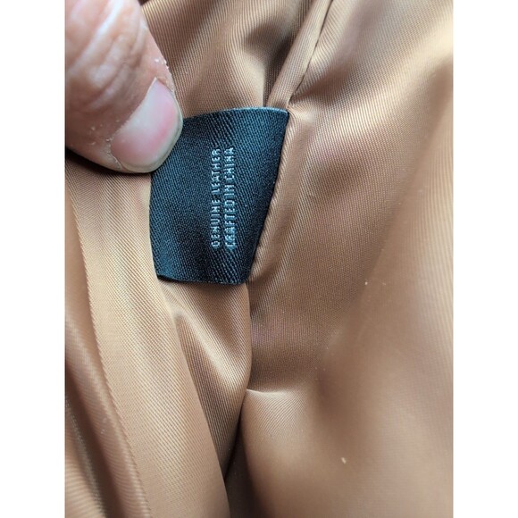 Wilsons Leather Pelle Studio Tan Leather Pants Women's 6 Native American look - Picture 9 of 13